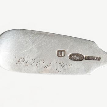 A set of silver cutlery, mostly Estonian (34 pcs).