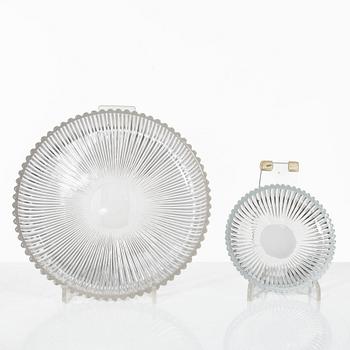 Arthur Percy, a 'Swedish Modern' glass service, "Reffla", Gullaskruf, the model designed in 1952 (110 pieces).