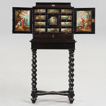 A Baroque second half 17th century with paintings in the manner of Frans Franken II.