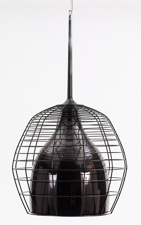 TAKLAMPA, "Cage" av Foscarini och Diesel, 2009. H 80.