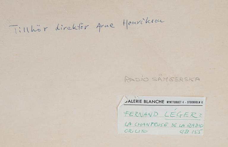 Fernand Léger, efter, färglitografi, signerad i trycket 67/180.