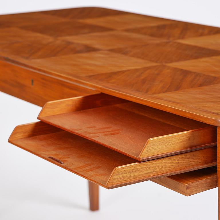 Oscar Nilsson, a mahogany desk, cabinetmaker Allan Lindgren, Stockholm, 1938.