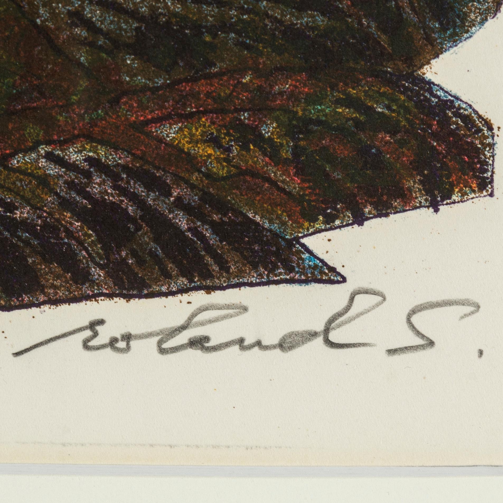 ROLAND SVENSSON, colour lithograph. Signed and numbered 160/360.