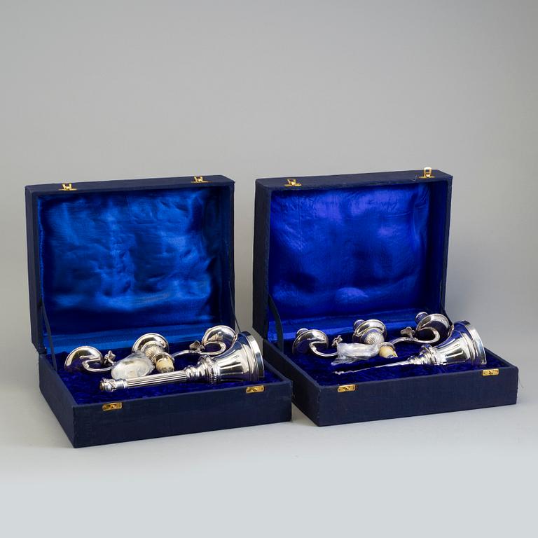 A pair of silverplated candelabra, "Väsby" of the IKEA 18th century series, late 20th century.