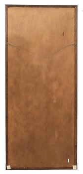A two pcs English mahogany dresser and mirror later part of  the 20th century.