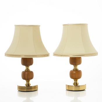 Table lamps, a pair, Stilarmatur Tranås, 1970s.
