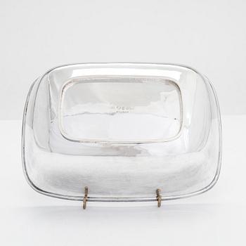 A 1950s silver bowl, maker's mark of Carl Fredrik Carlman, Stockholm 1955.