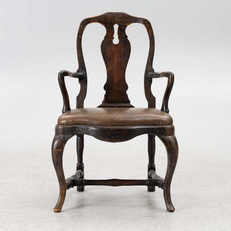 Karmstol, rokoko, 1700-tal.