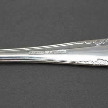 BESTICKSERVIS, silver, 35 delar, modell Herrgård, bland annat MEMA, 1990-tal.