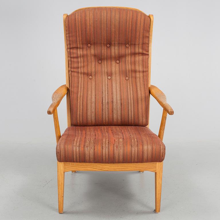 FÅTÖLJ, "Ulfåsa", Carl Malmsten, Åfors Möbelfabrik, 1900-talets andra hälft.