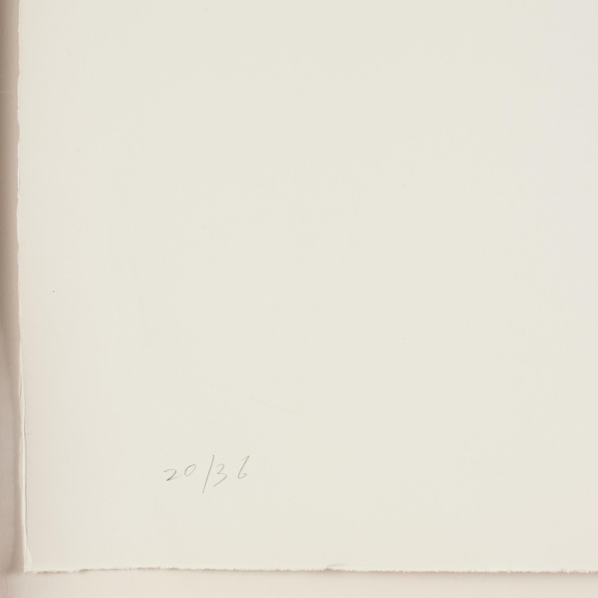 Joel Shapiro, pochoir i färg, 1990. Signerad och numrerad 20/36.