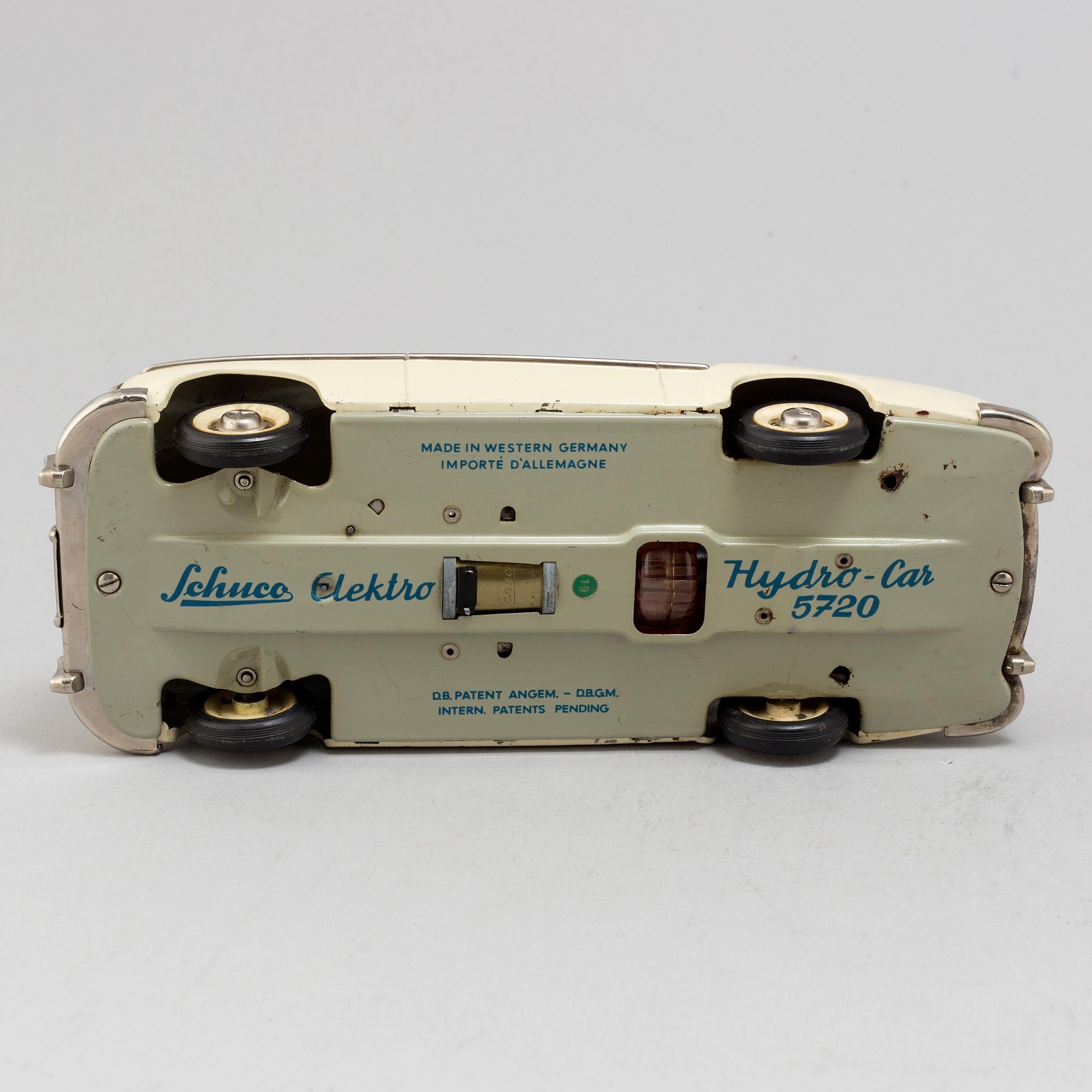 A mid 20th century toy car, Shuko 5720 Elektro Mercedes.