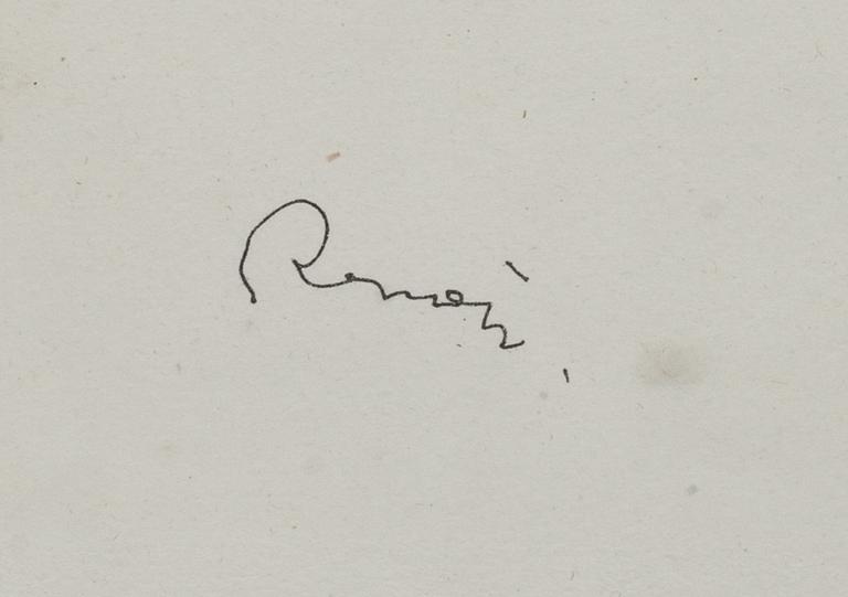 PIERRE-AUGUSTE RENOIR,litografi. Stämpelsignerad.