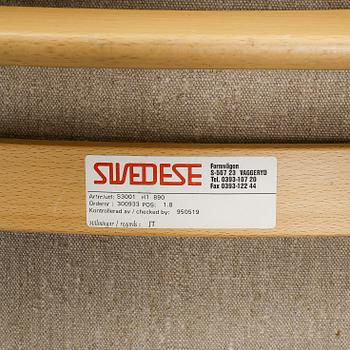 FÅTÖLJ med FOTPALL "Lamino", Yngve Ekström, Swedese, 2000-tal.