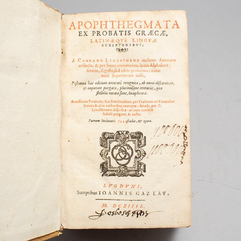 BOOK, Lycosthenes , 1614.