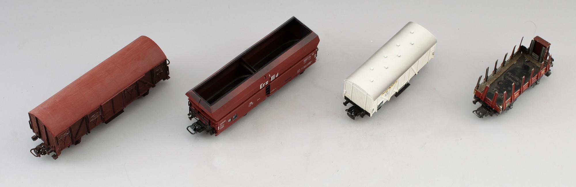 MODELLTÅGSVAGNAR, 20 st, Märklin, Tyskland.