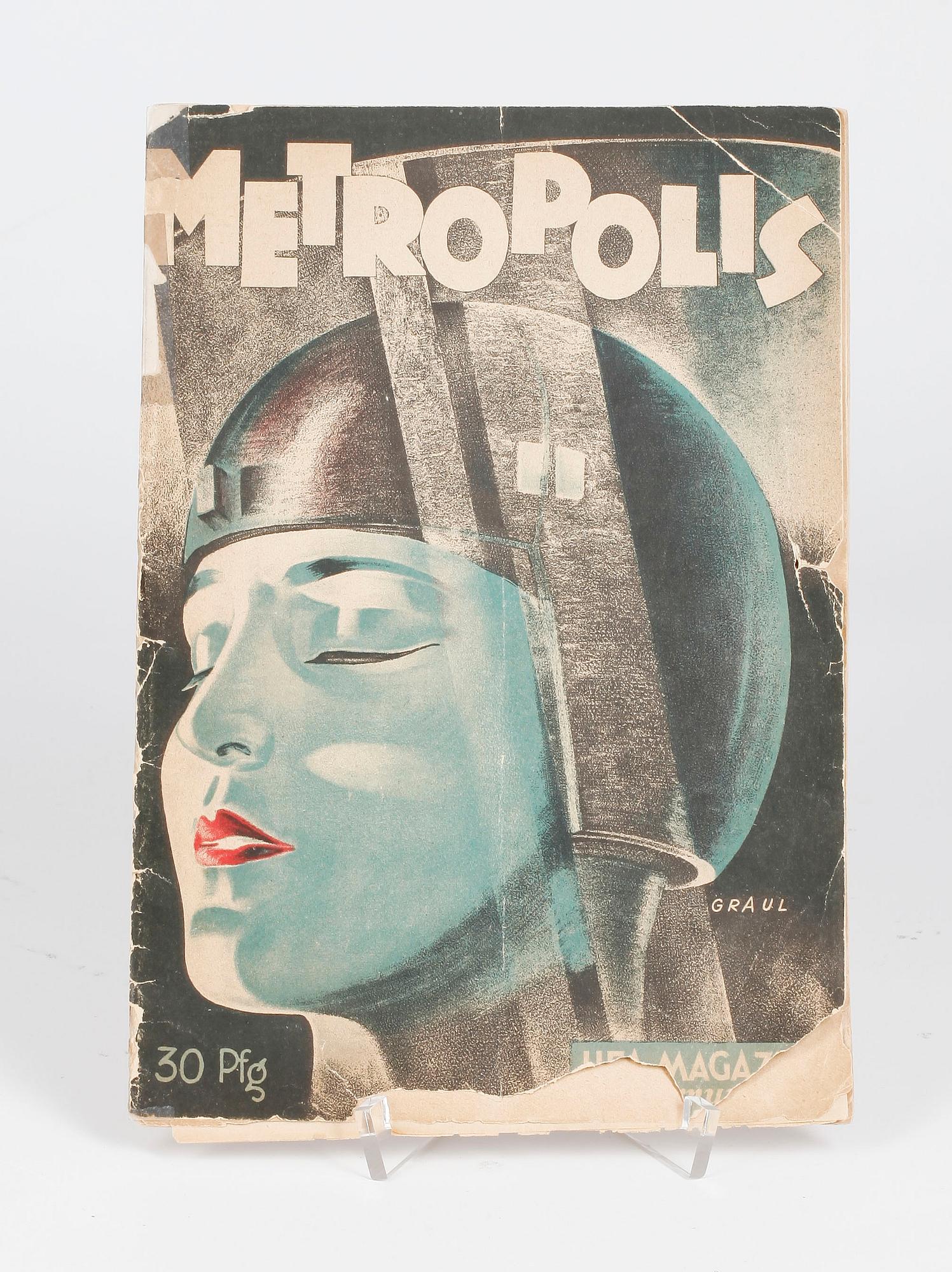 FILMPROGRAM, för "Metropolis" av Fritz Lang, Ufa-Magazin, Sondernummer, 1927.
