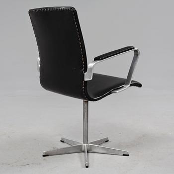 SKRIVBORDSSTOL, "Oxfordchair", Arne Jacobsen, Fritz Hansen, 1900-talets andra hälft.