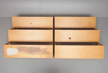 HYLLOR, 6 st, modell 112B, Alvar Aalto, 1900-talets mitt.