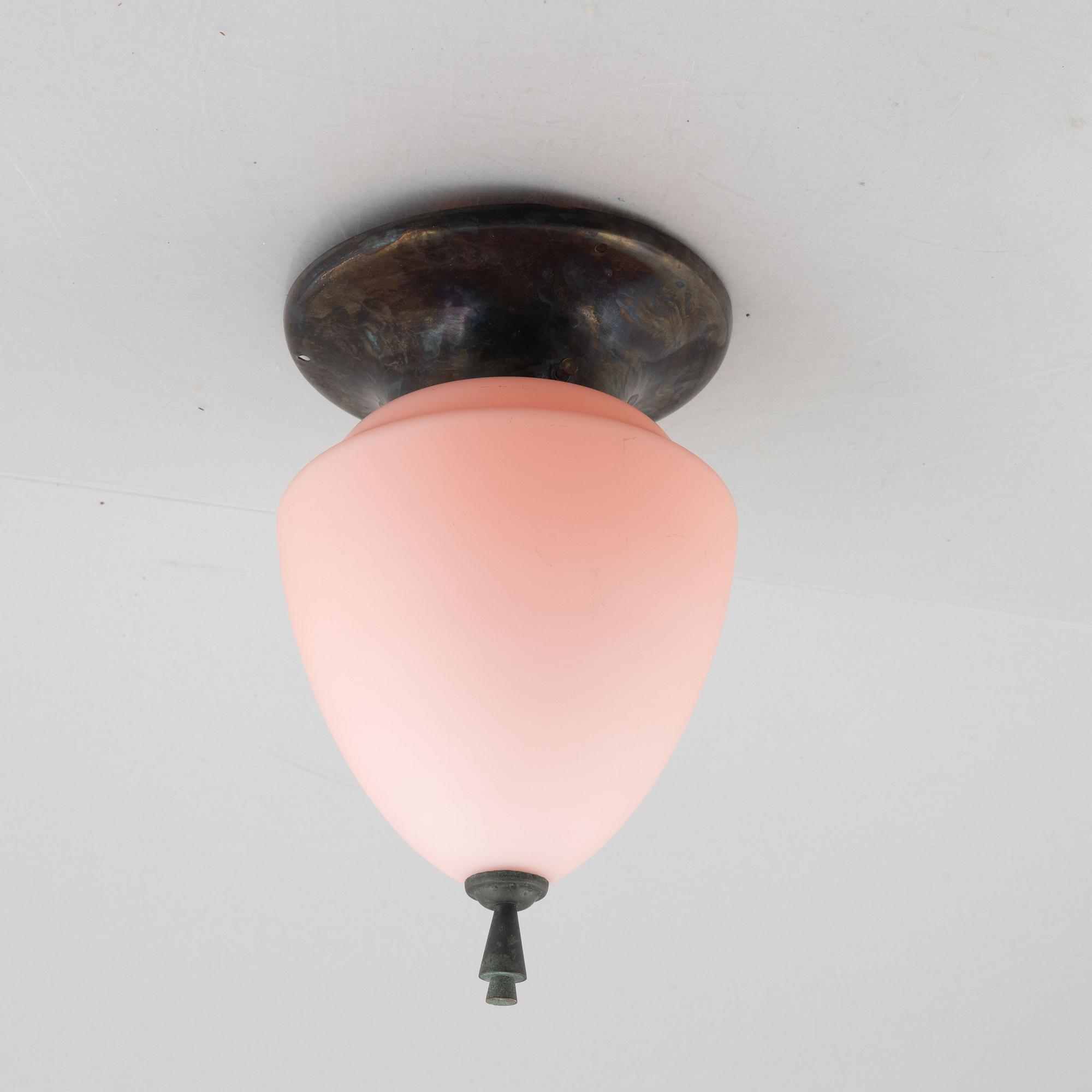 Harald Notini, a ceiling lamp, Arvid Böhlmarks Lampfabrik, Stockholm, 1920's.