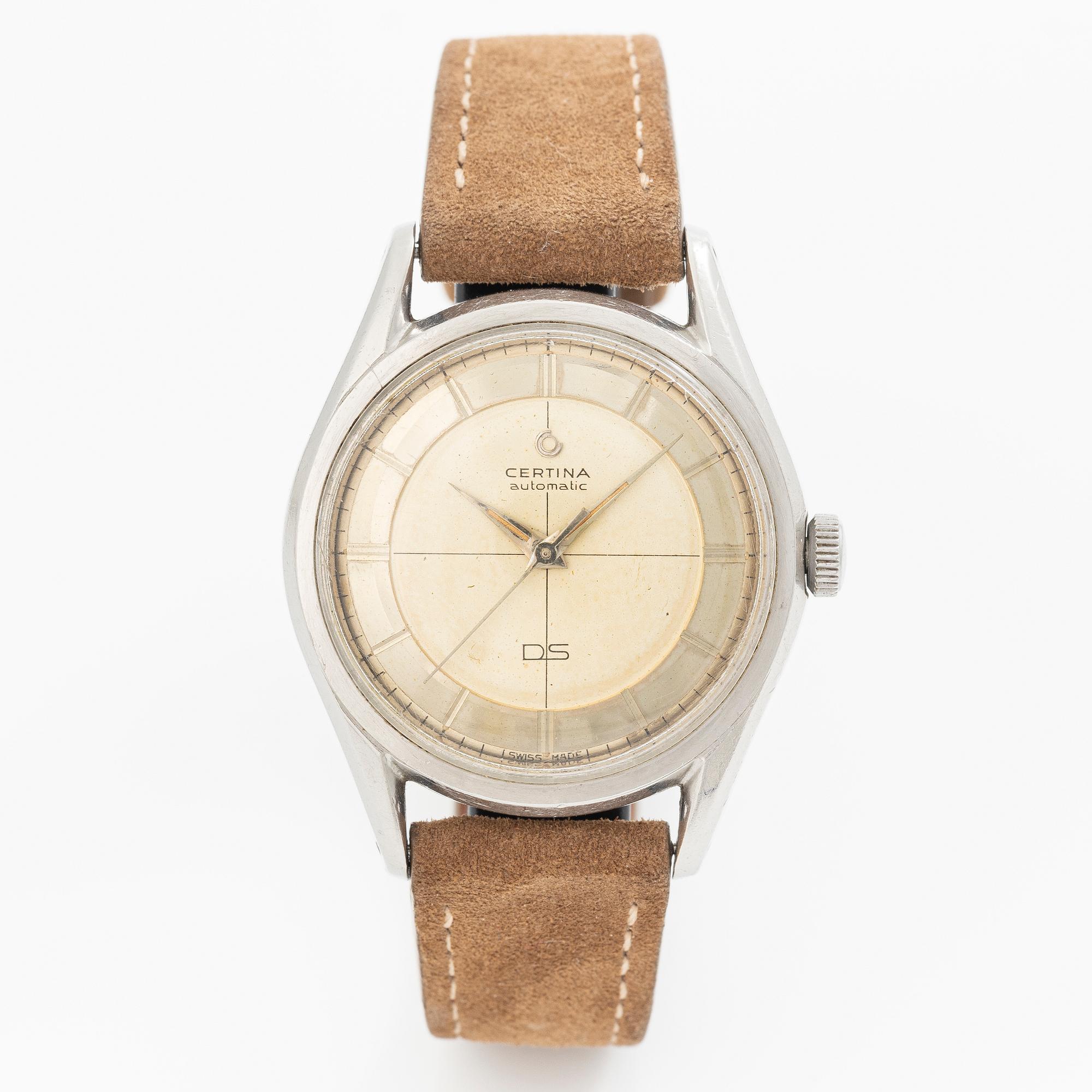 Certina, DS, "Patent Pending", "1st gen", armbandsur, 36 mm.