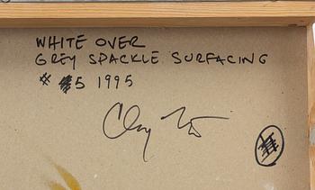 Clay Ketter, "White Over Grey Spackle Surfacing #5".