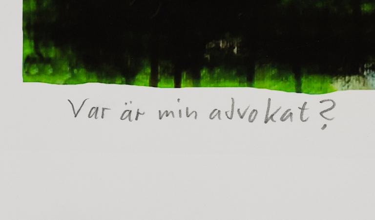 Carl Johan De Geer, "Var är min advokat?".