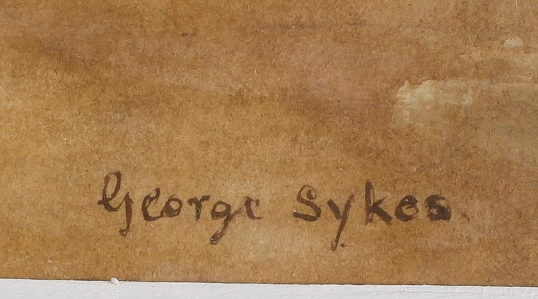 GEORGE SYKES, akvarell, signerad.