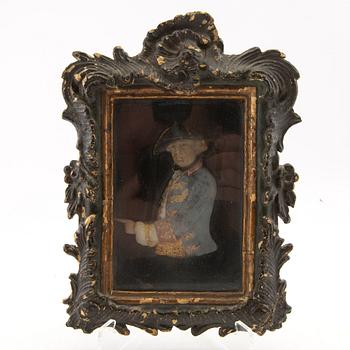Wax tablet from the 19th century or earlier depicting Friedrich II.