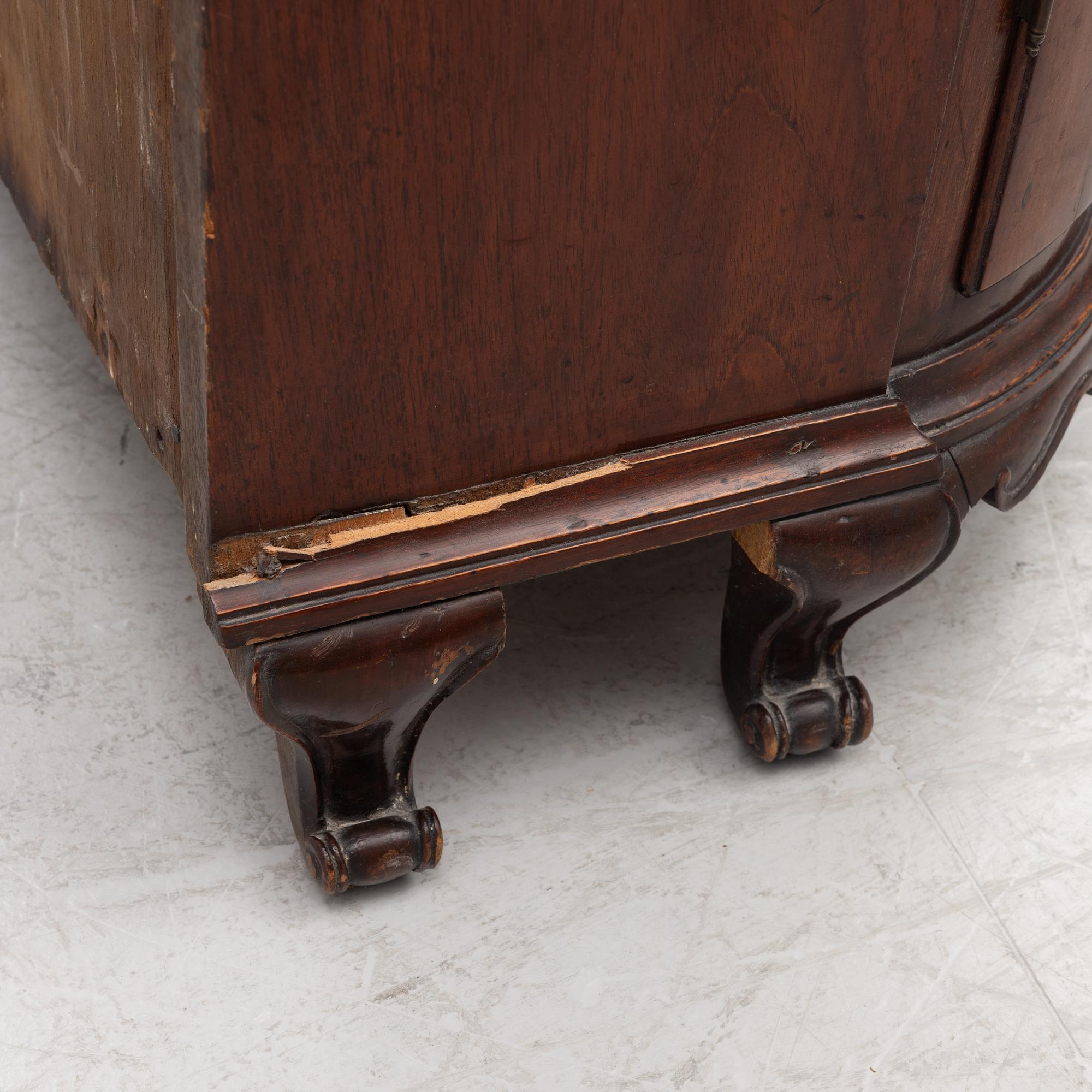 A Rococo display cabinet, second half of the 18th century.