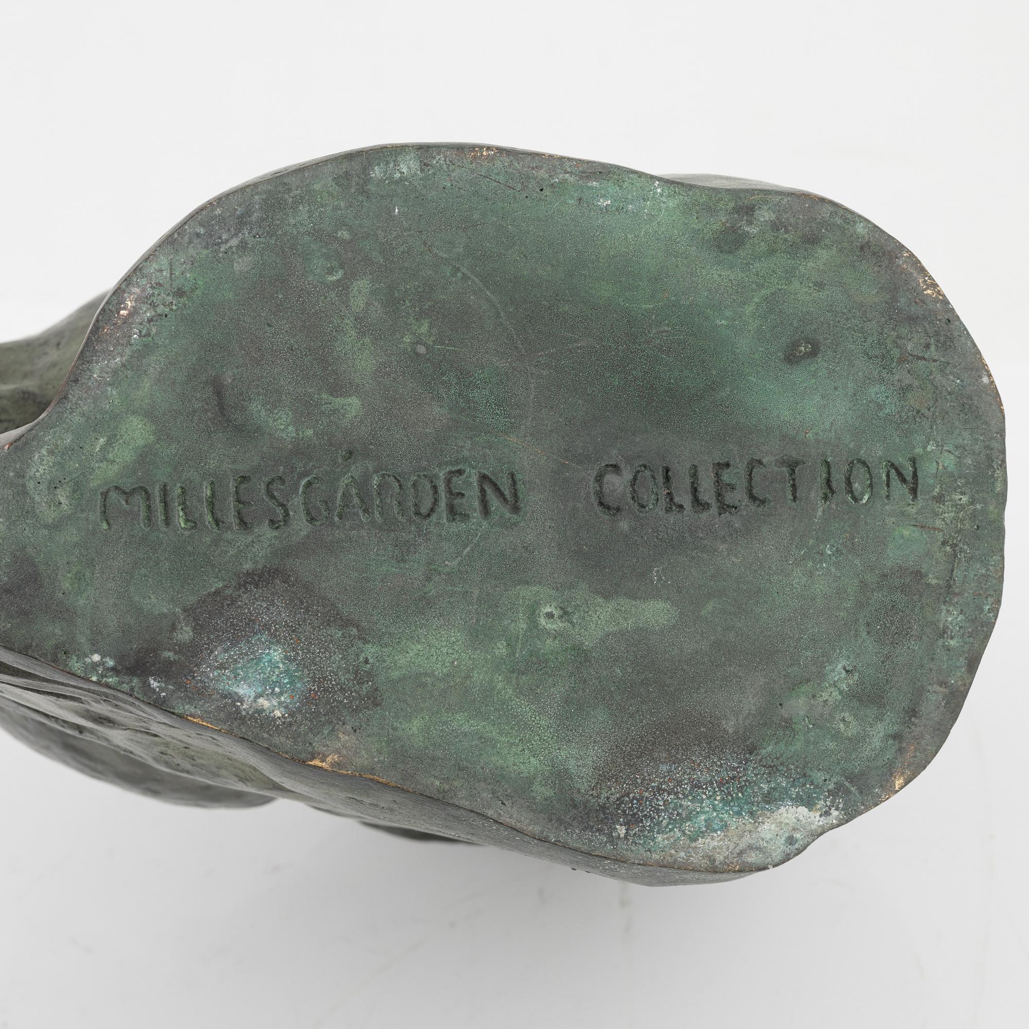 Carl Milles, efter. Skulptur. Brons. Märkt Millesgården under.