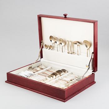 A swedish silver cutlery service, model 'Uppsala', Eric Löfman, MGAB.(71 pieces).