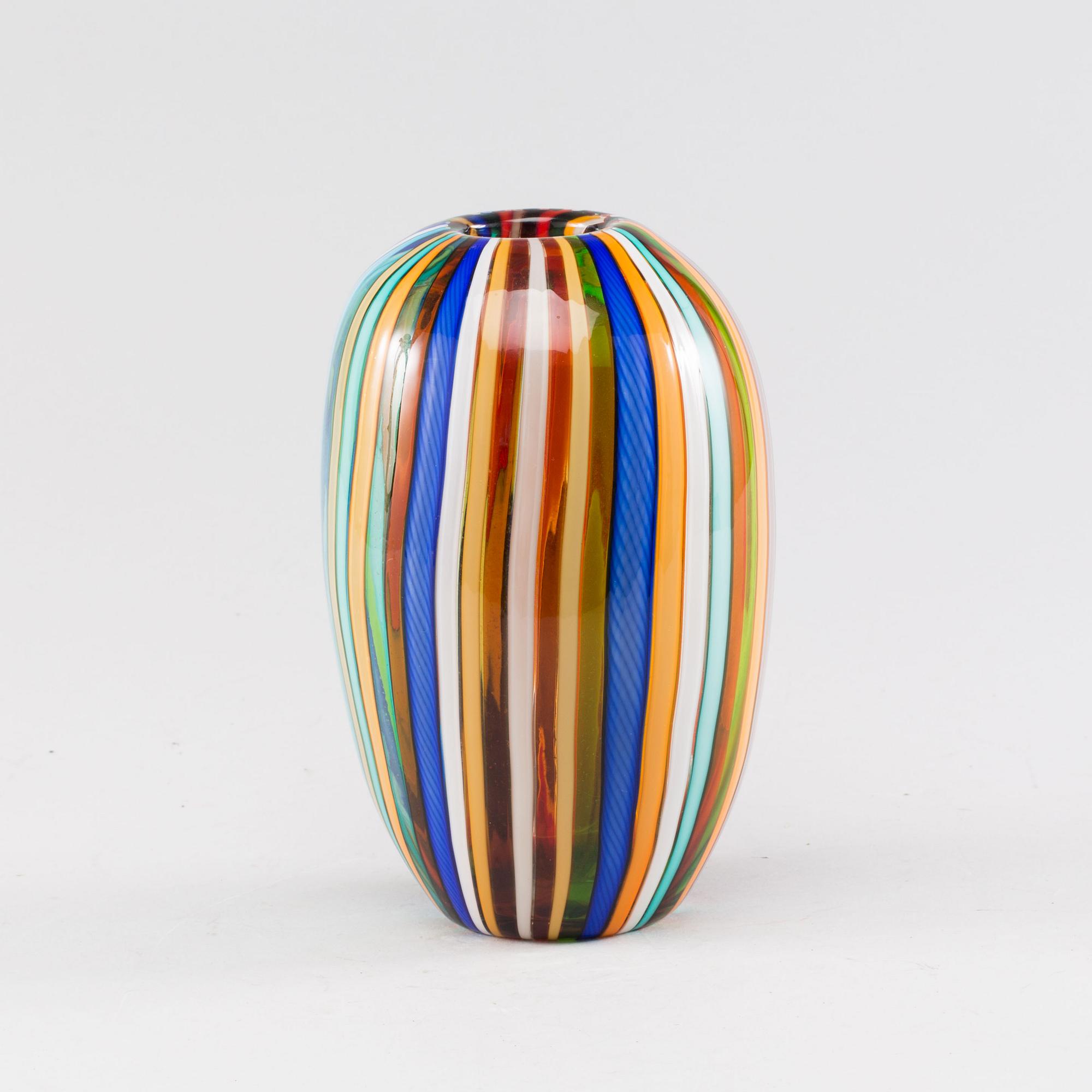 A Murano Cenedese glass vase.