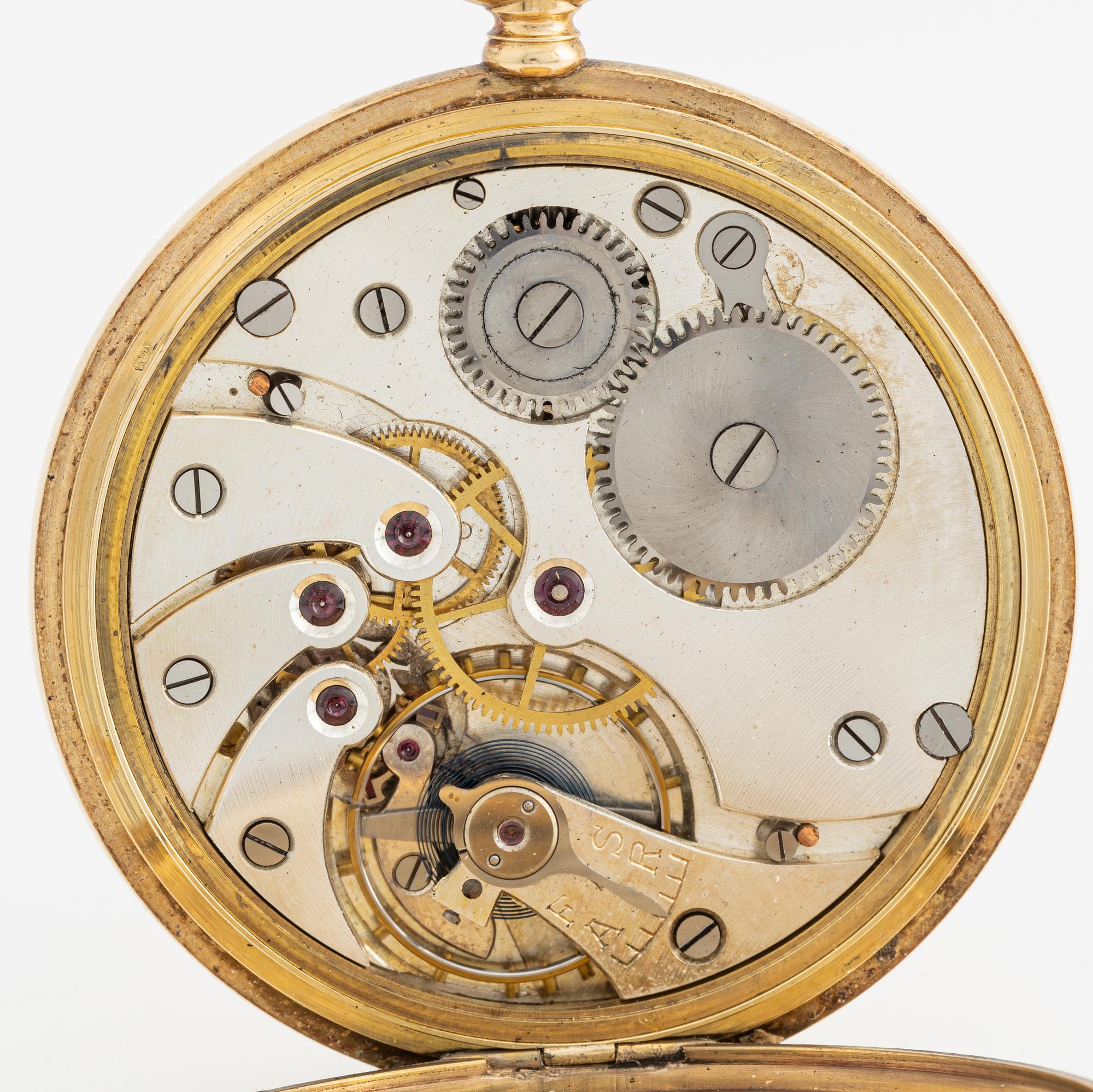 La Rochette, pocket watch, hunter, 49 mm.