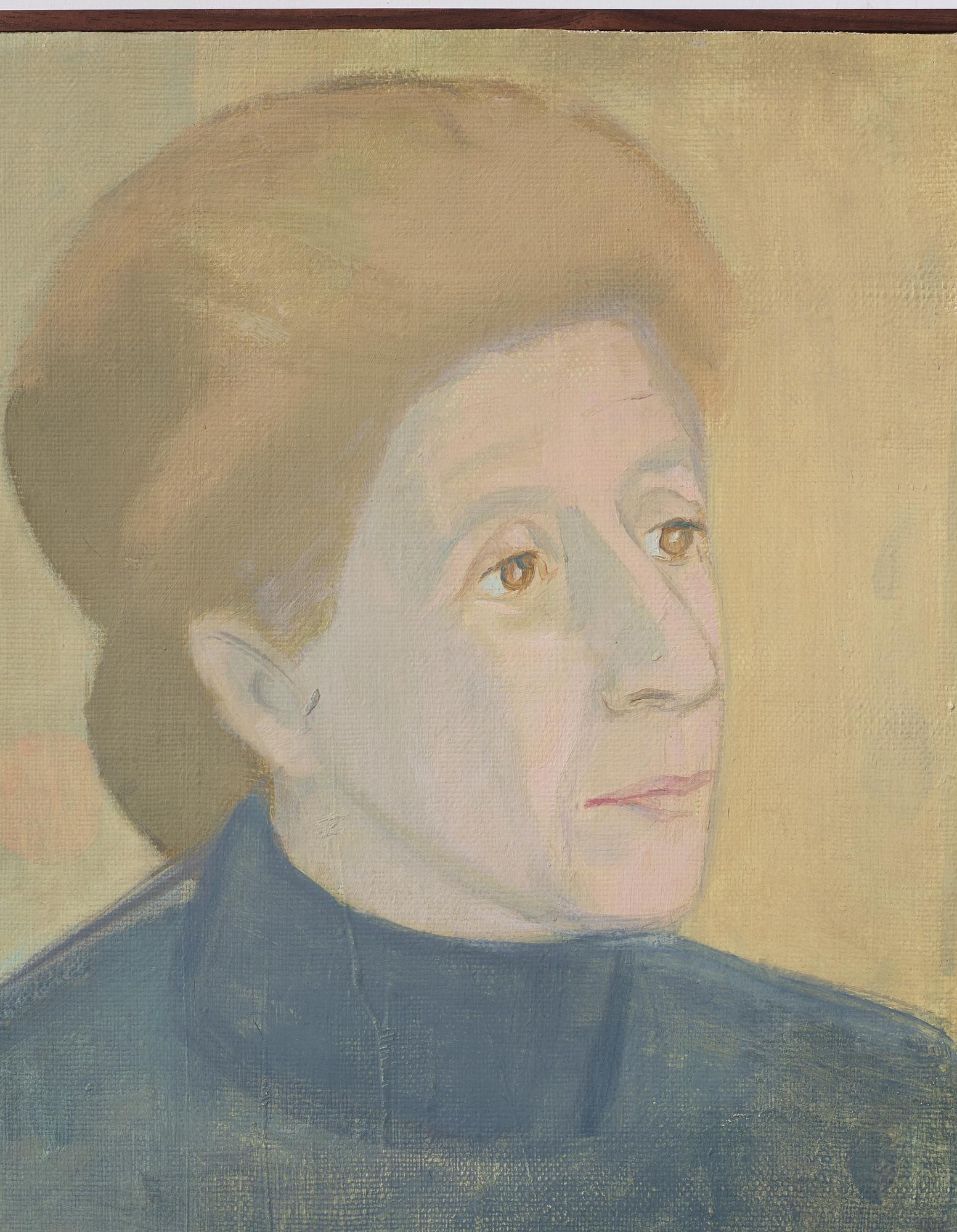 Vera Frisén, oil on relined canvas, signed.