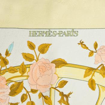 HERMÈS, a silk jacquard scarf, "Romantique".