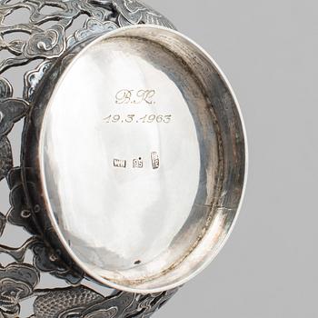 A silver bowl, Wang Hing & Co, China, early 20th Century.