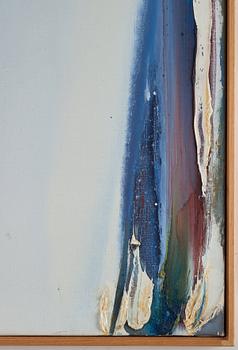 Olivier Debré, "Blanche d’hiver aux traces bleues foncées (Touraine)".