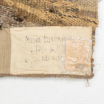 Maria Laszkiewicz, a tapestry, "Pick", tapestry technique, approx 120 x 80 cm, signed
Maria Laskiewicz.