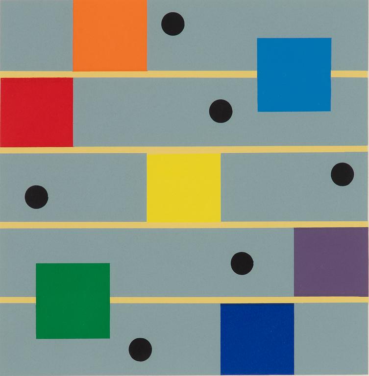 KG Nilson, silkscreen in colours, signed and individually numbered 210/300.