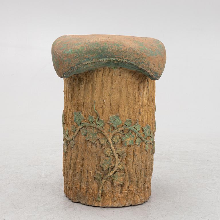 Höganäs, a ceramic garden stool model "996", early 20th century.