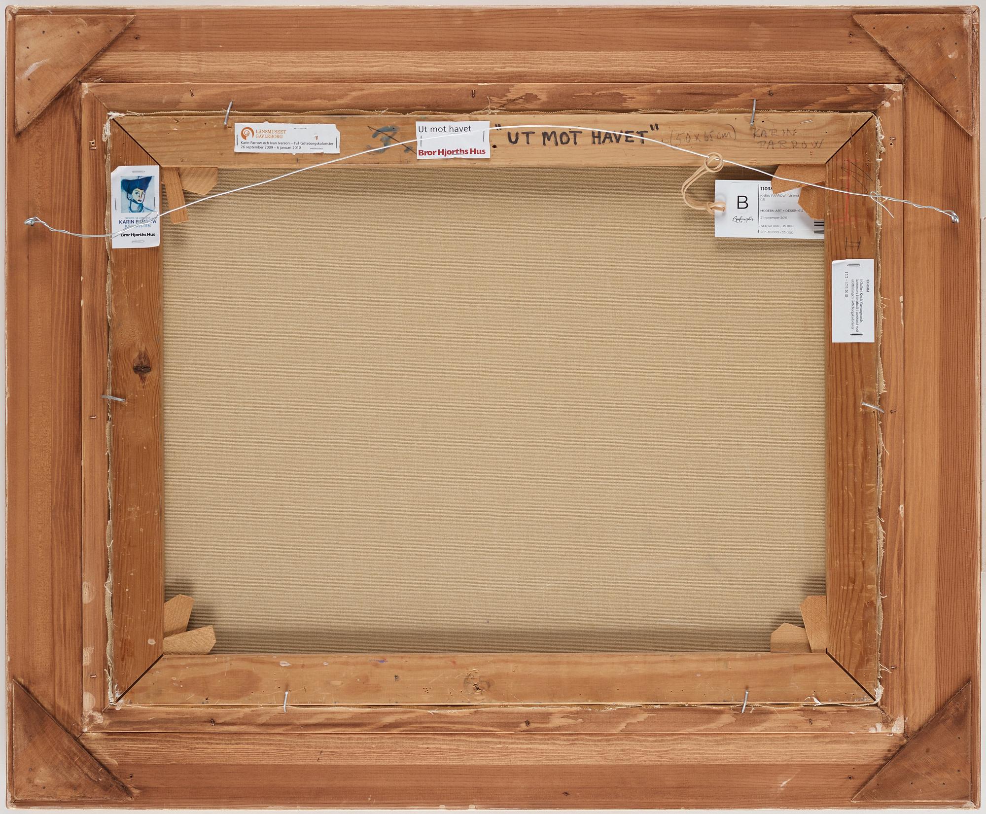 Karin Parrow, "Ut mot havet".