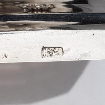 A pair of Swedish Gustavian late 18th century silver candlesticks, marks of Pehr Zethelius, Stockholm 1799.