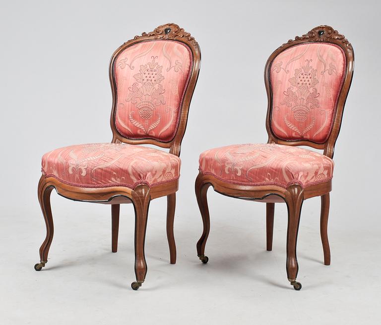 STOLAR, ett par. Nyrokoko, 1800-tal.