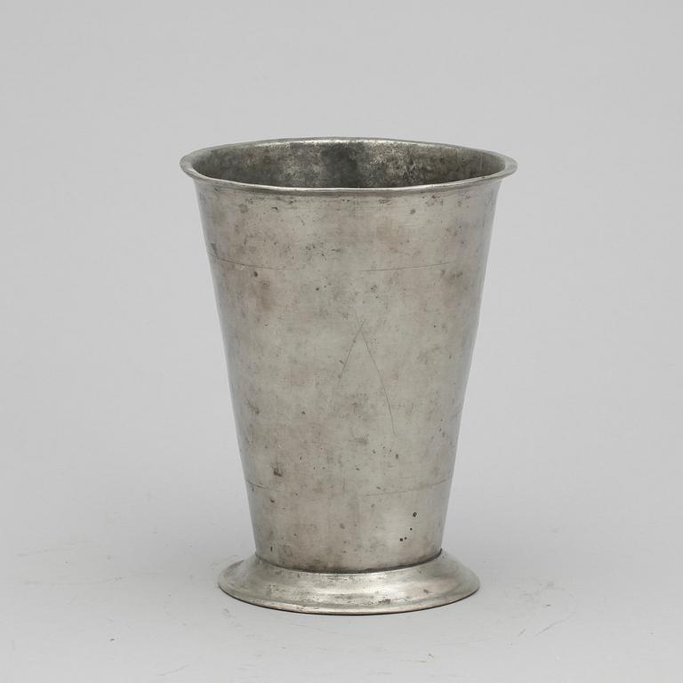 BÄGARE, tenn, Sven Bengtsson Roos, Göteborg 1786.