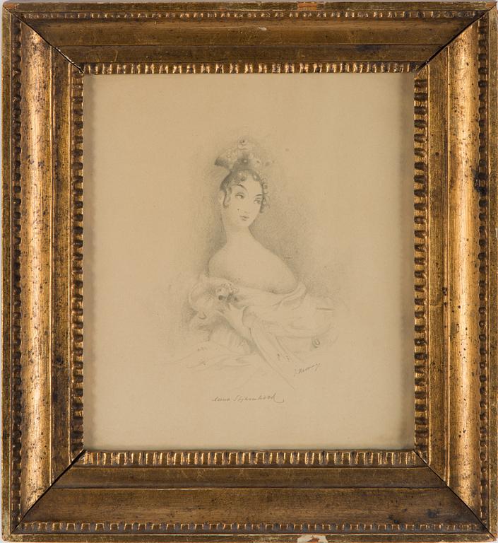 Two pencil drawings by EINAR NERMAN, mid 20th century.