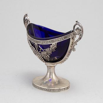 A silver sugar bowl. Swedish import mark.