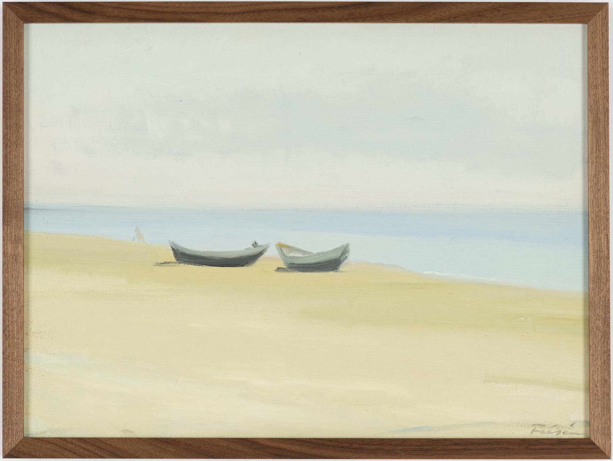 Vera Frisén, Båtar vid havet.