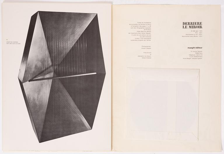 Periodicals, 9 pcs, "Derrière Le Miroir", published by Galerie Maeght.