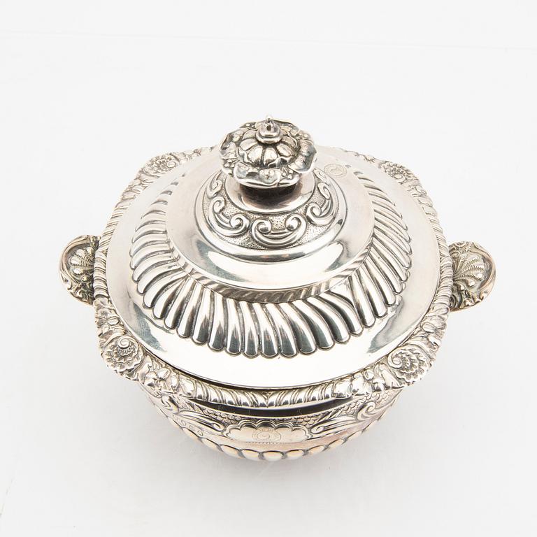 An English 18th century silver bowl mark of  Stephen Adams London, weight 392 grams.